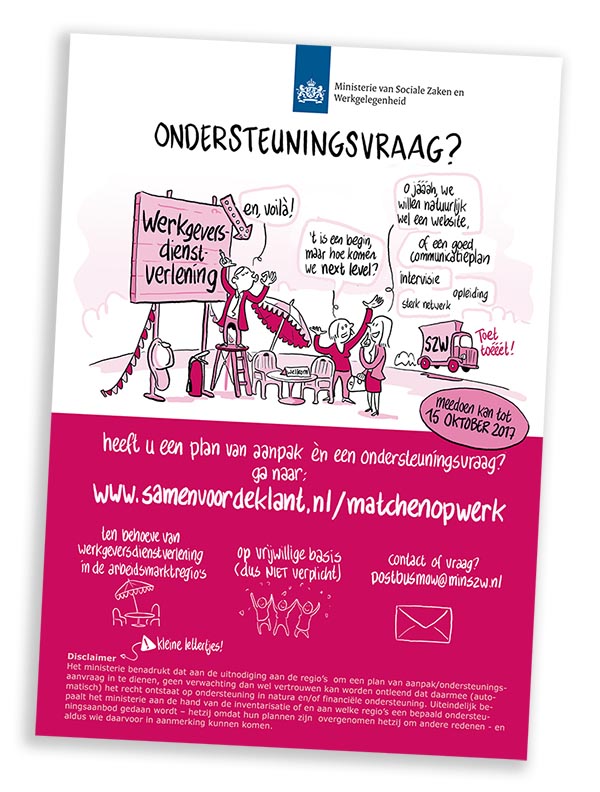 flyer visuele visuele notulen illustratie grafisch huisstijl